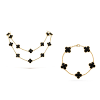 Black Necklace + Bracelet